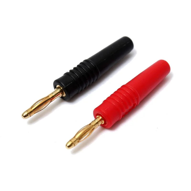 2 mm bananstik 1 stk. rød og 1 stk. sort