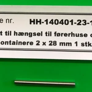 Stift til hængsel til førerhuse og containere 2 x 28 mm 1 stk