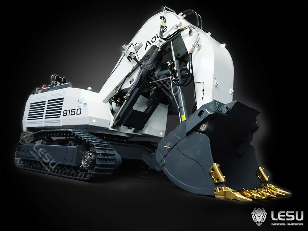 LESU minegravemaskine 9150 med 2 hydraulikpumper og dobbeltcylindre fremad rettetgraveskovl - Billede 6