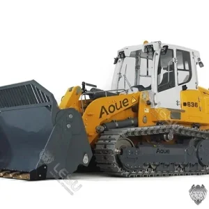 1/14 Liebherr 636 Bæltelæsser med ripper, malet gul og PALADIN PL18 fjernstyring