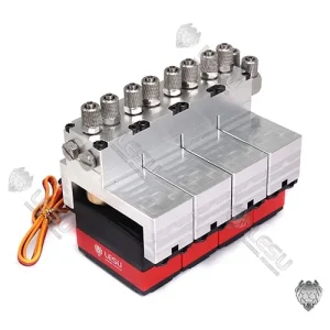 LESU 4er ventilblok med lav profil servo