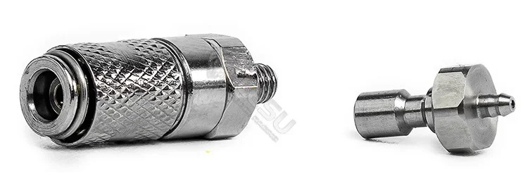 LESU lyn hydraulik kopling komplet til indbygn. med slangestuds, 2 mm slange M3 nippel - Billede 3