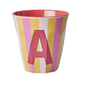 Alfabetkop m. striber – Pink