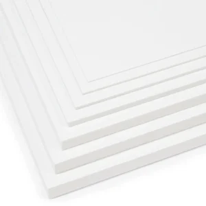 2 mm plast skumplade 250 x 500 mm hvid