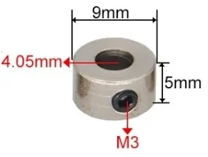 4,1 mm stelring/stopring  (2 stk)