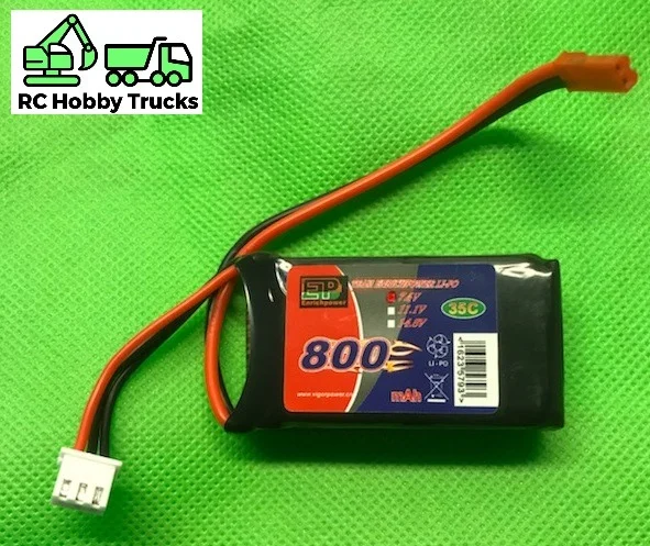 EP Power Li-Po 7,4 volt 800 mAh 35C soft pack 61 x 30 x 15 mm