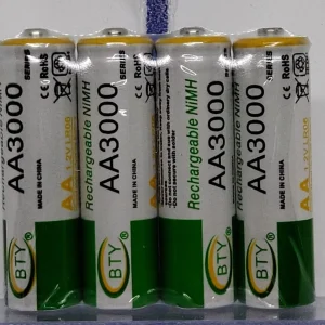 Opladelige penlight AA 3000 mAh 4 stk pakninger