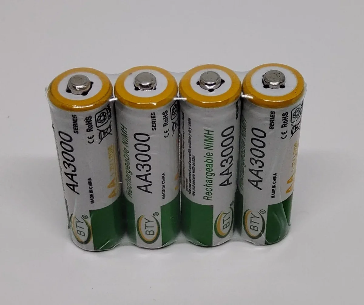 Opladelige penlight AA 3000 mAh 4 stk pakninger - Billede 3