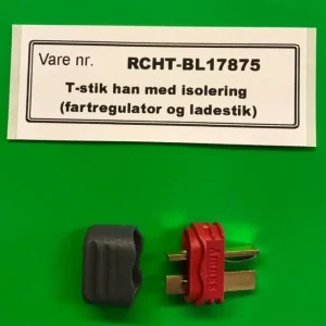 T-stik han med isolering (fartregulator og ladestik)