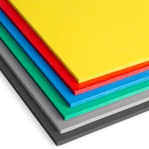 3 mm plast skumplade 250 x 500 mm sort RAL 9004
